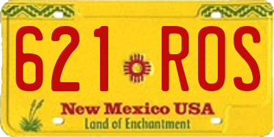 NM license plate 621ROS