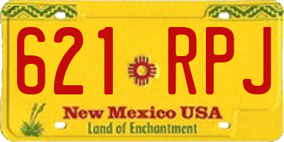 NM license plate 621RPJ