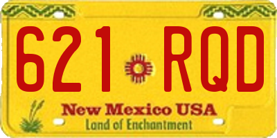 NM license plate 621RQD