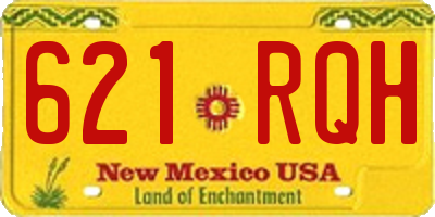 NM license plate 621RQH