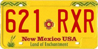 NM license plate 621RXR
