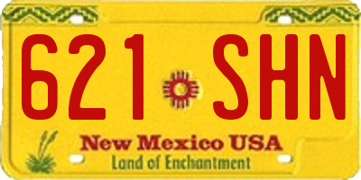 NM license plate 621SHN