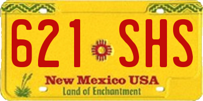 NM license plate 621SHS