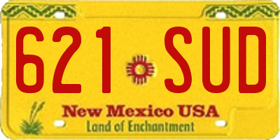 NM license plate 621SUD