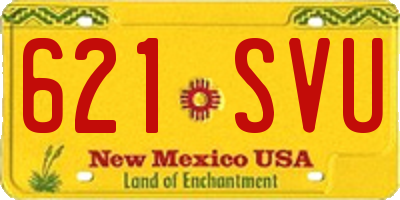 NM license plate 621SVU