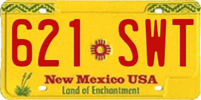 NM license plate 621SWT
