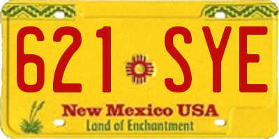 NM license plate 621SYE