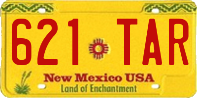 NM license plate 621TAR