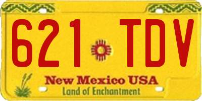 NM license plate 621TDV