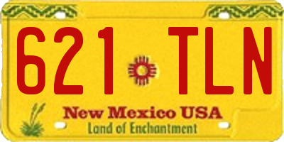 NM license plate 621TLN