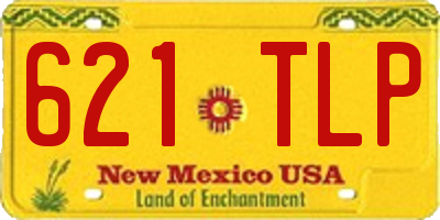 NM license plate 621TLP