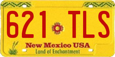 NM license plate 621TLS