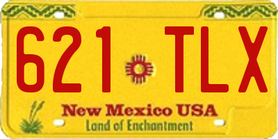 NM license plate 621TLX