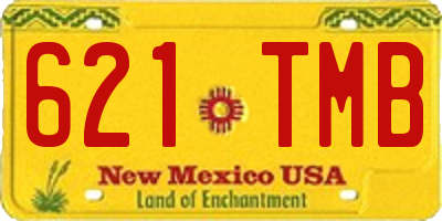 NM license plate 621TMB