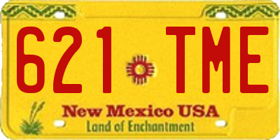 NM license plate 621TME