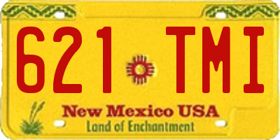 NM license plate 621TMI