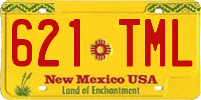NM license plate 621TML