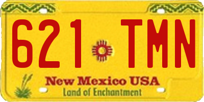 NM license plate 621TMN