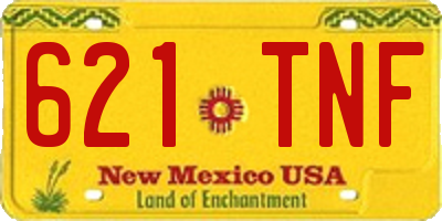 NM license plate 621TNF