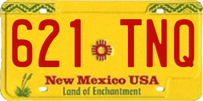 NM license plate 621TNQ