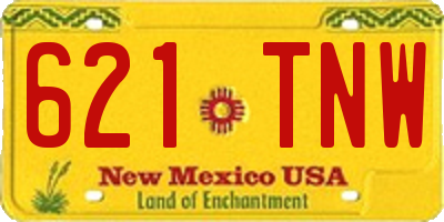 NM license plate 621TNW