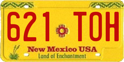 NM license plate 621TOH