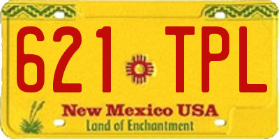 NM license plate 621TPL
