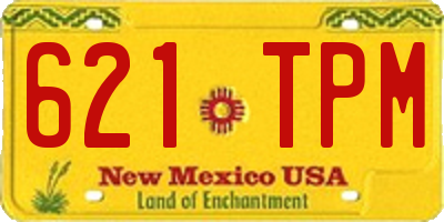 NM license plate 621TPM