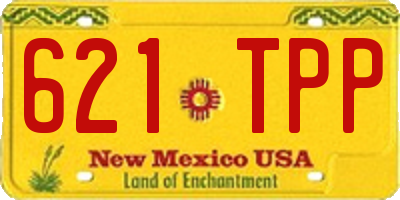 NM license plate 621TPP