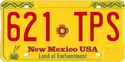 NM license plate 621TPS