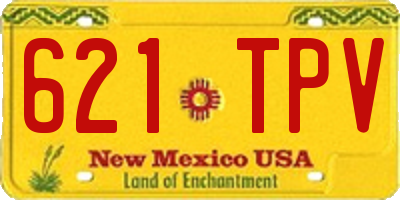 NM license plate 621TPV
