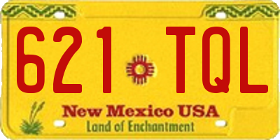 NM license plate 621TQL