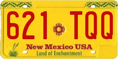NM license plate 621TQQ