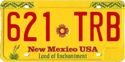 NM license plate 621TRB