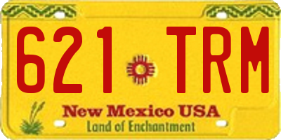 NM license plate 621TRM