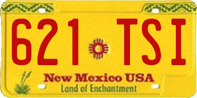 NM license plate 621TSI