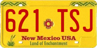 NM license plate 621TSJ