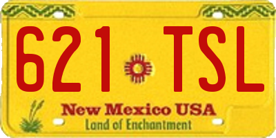 NM license plate 621TSL