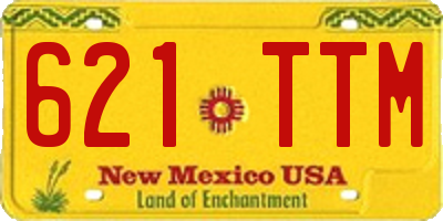 NM license plate 621TTM