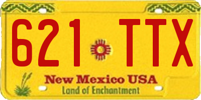 NM license plate 621TTX