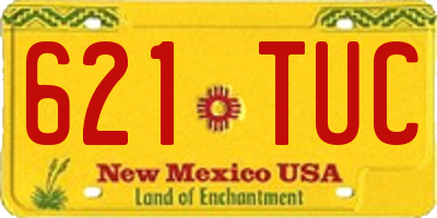 NM license plate 621TUC