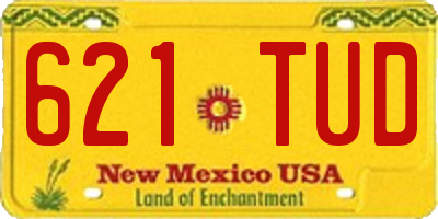 NM license plate 621TUD