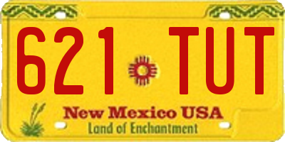 NM license plate 621TUT