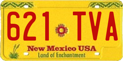 NM license plate 621TVA