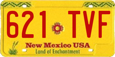 NM license plate 621TVF
