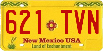 NM license plate 621TVN