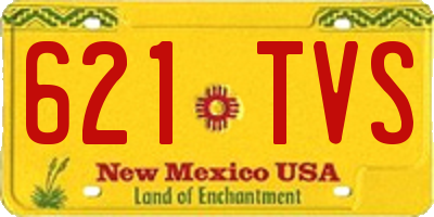 NM license plate 621TVS
