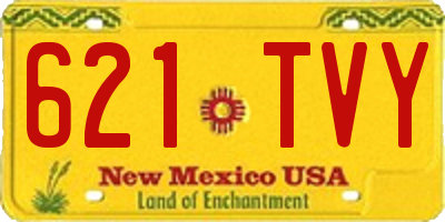 NM license plate 621TVY