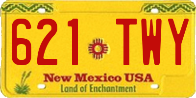 NM license plate 621TWY