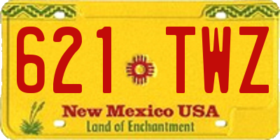 NM license plate 621TWZ